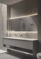 Martens Design London spiegel 70x70cm - LED verlichting boven & onder - LON700