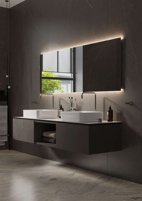 Martens Design London spiegel 160x70cm - LED verlichting boven & onder - LON1600