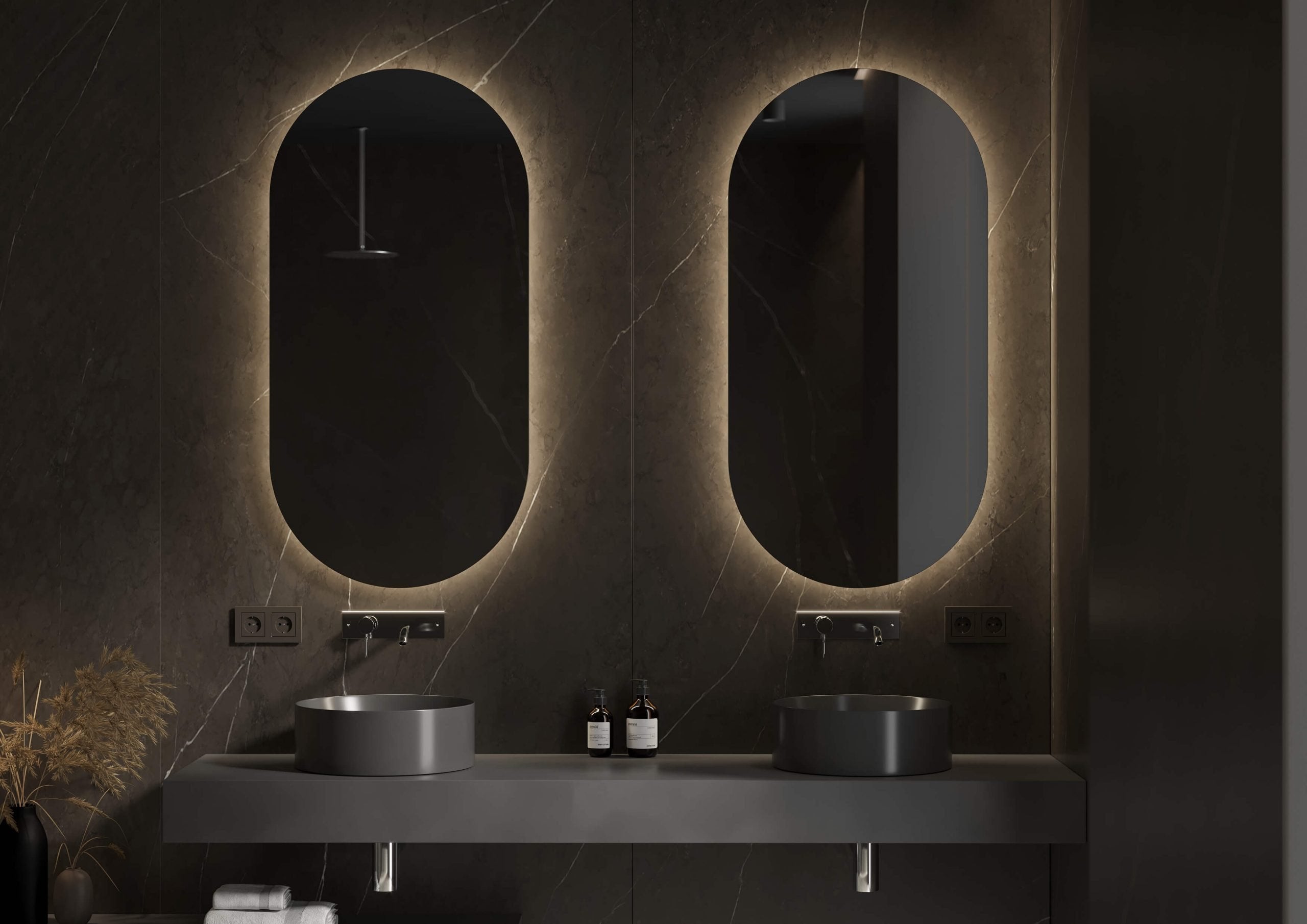 Martens Design Ovaal spiegel 45x90cm - LED verlichting rondom - OV450
