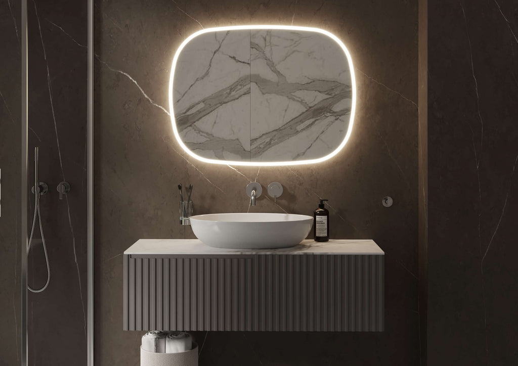 Martens Design Parijs spiegel 140x80cm - LED verlichting rondom - PAR1400
