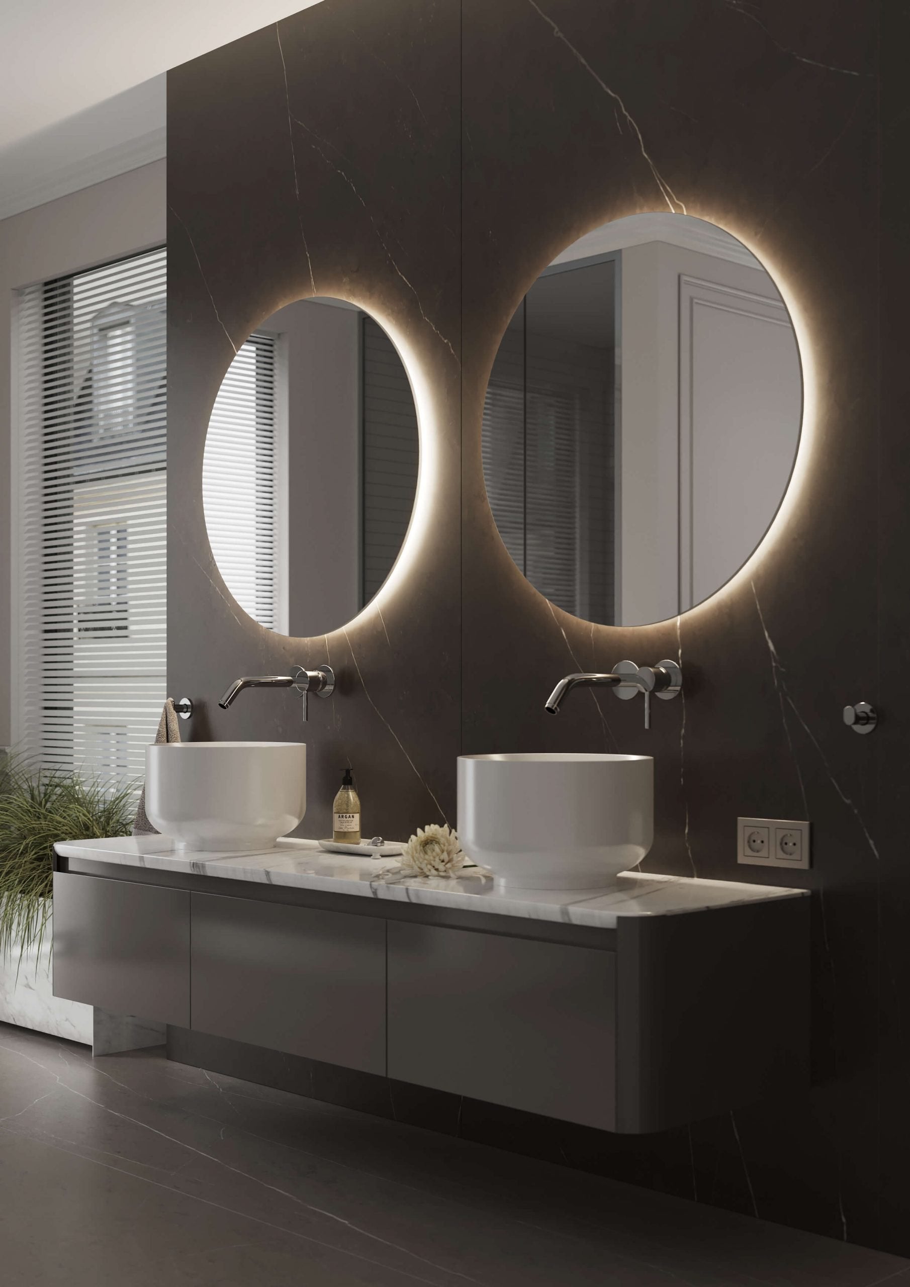 Martens Design Rotondo spiegel 120cm - LED verlichting rondom - RT1200