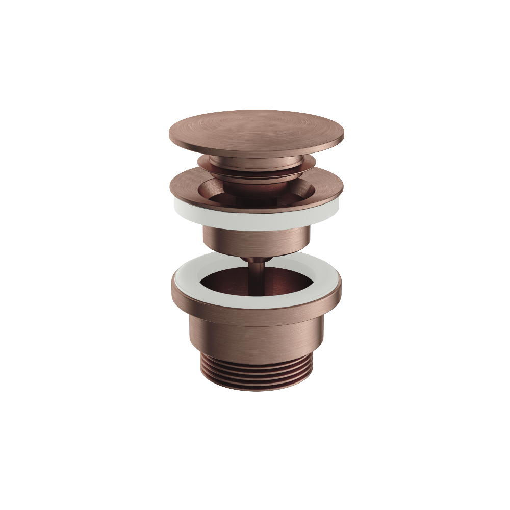 Hotbath Archie AR710 klikplug rond RVS 316 - Geborsteld Koper PVD