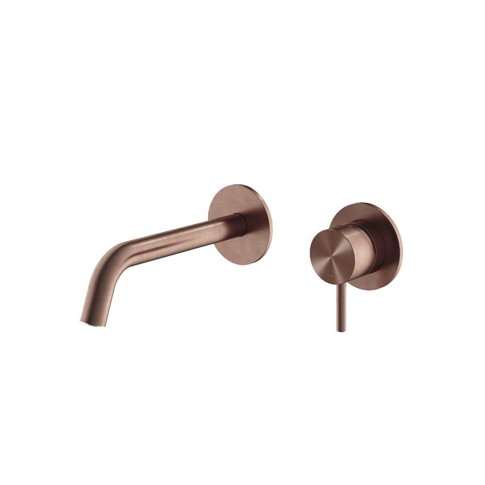 Hotbath Archie AR125 afbouwdeel voor inbouw wastafelkraan 20cm RVS 316 - Geborsteld Koper PVD