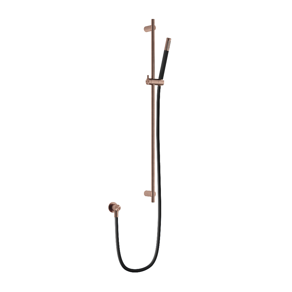 Hotbath Archie AR318 glijstang 90cm met handdouche en doucheslang RVS 316 - Geborsteld Koper PVD