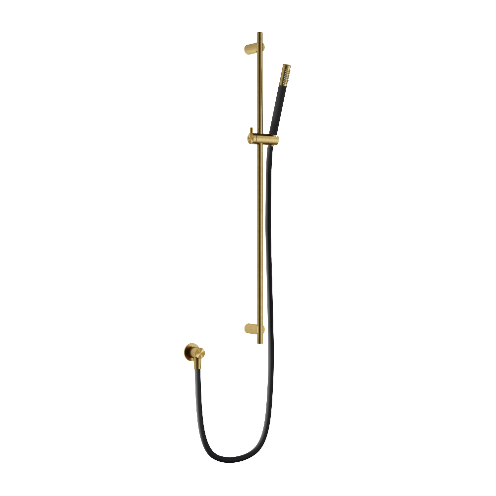 Hotbath Archie AR318 glijstang 90cm met handdouche en doucheslang  RVS 316 - Geborsteld Messing PVD