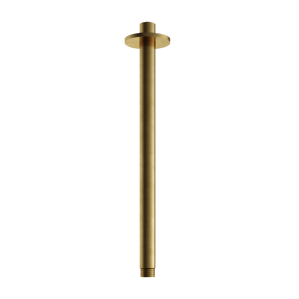 Hotbath Archie AR453 plafondbuis rond 30cm RVS 316 - Geborsteld Messing PVD