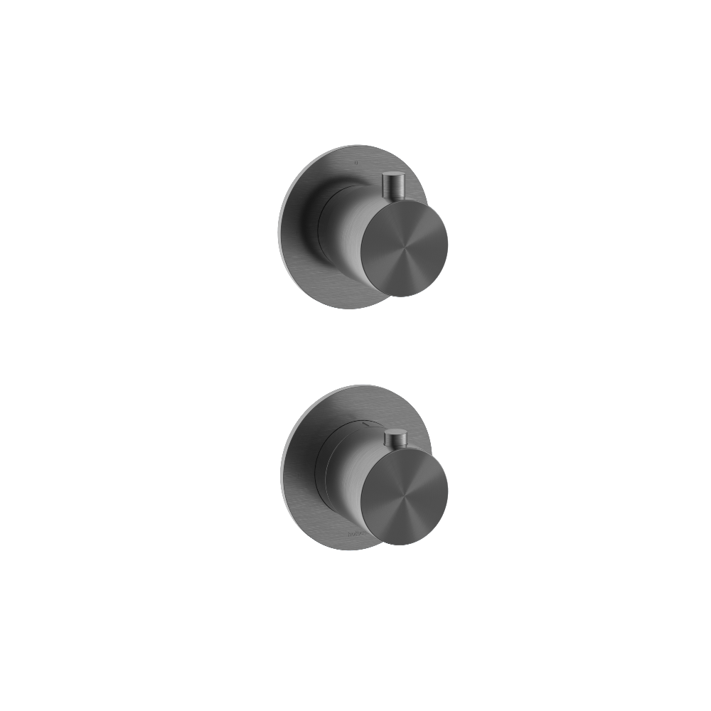 Hotbath Archie AR7009EXT afbouwdeel 2-weg omstel horizontaal/verticaal RVS 316 - Geborsteld Gunmetal PVD
