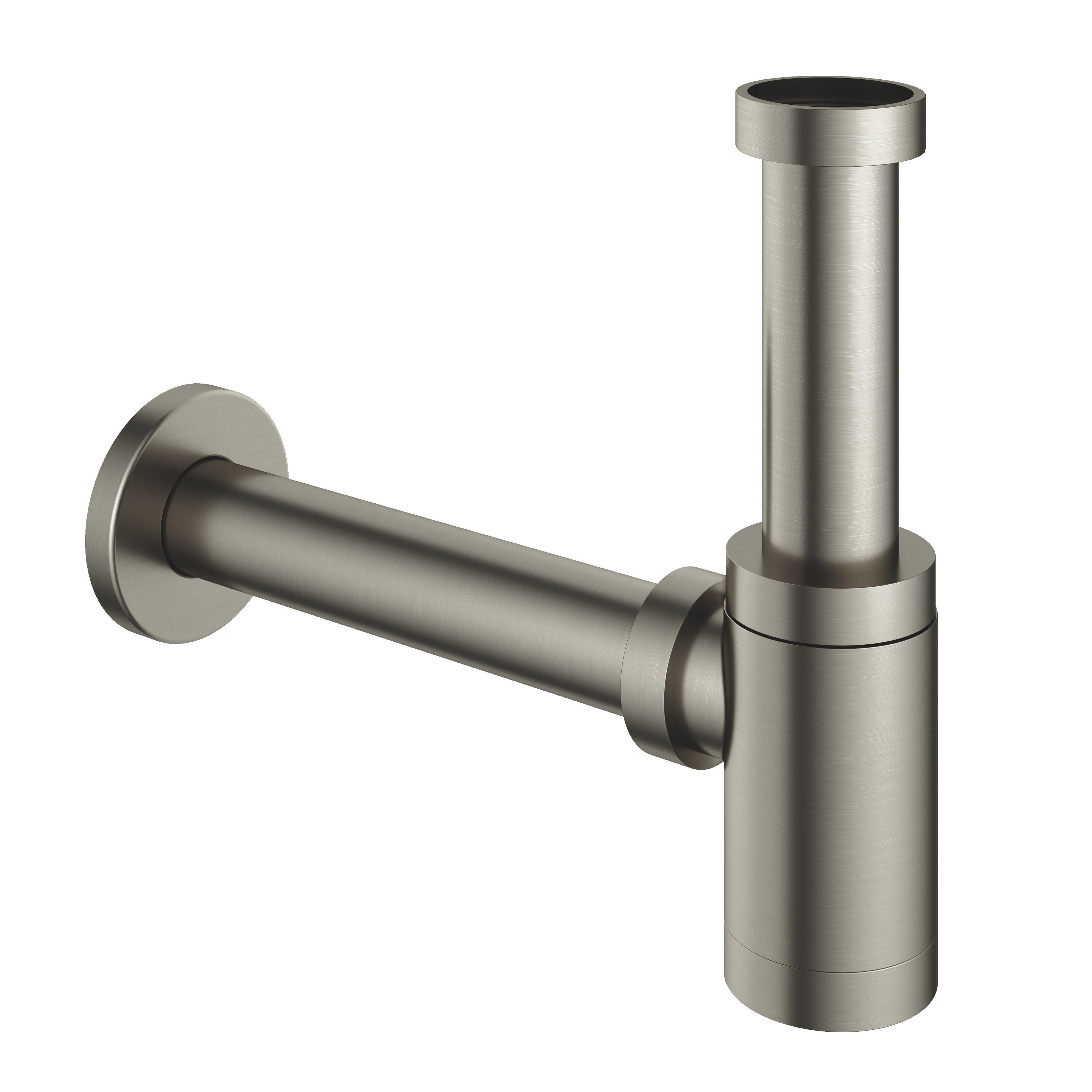 Hotbath Cobber P034 fonteinsifon rond - Geborsteld Nikkel