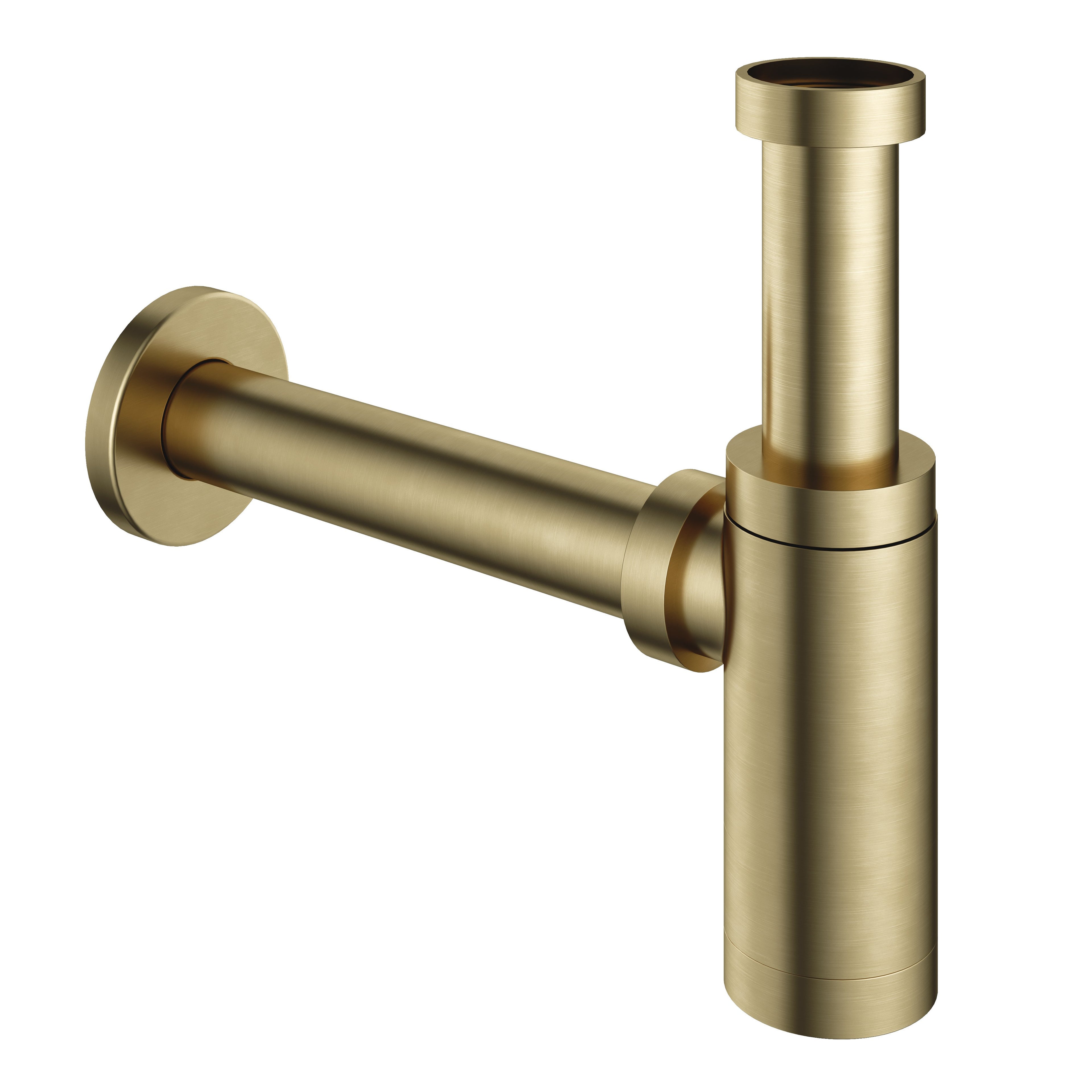 Hotbath Cobber P035 wastafelsifon - Geborsteld Messing