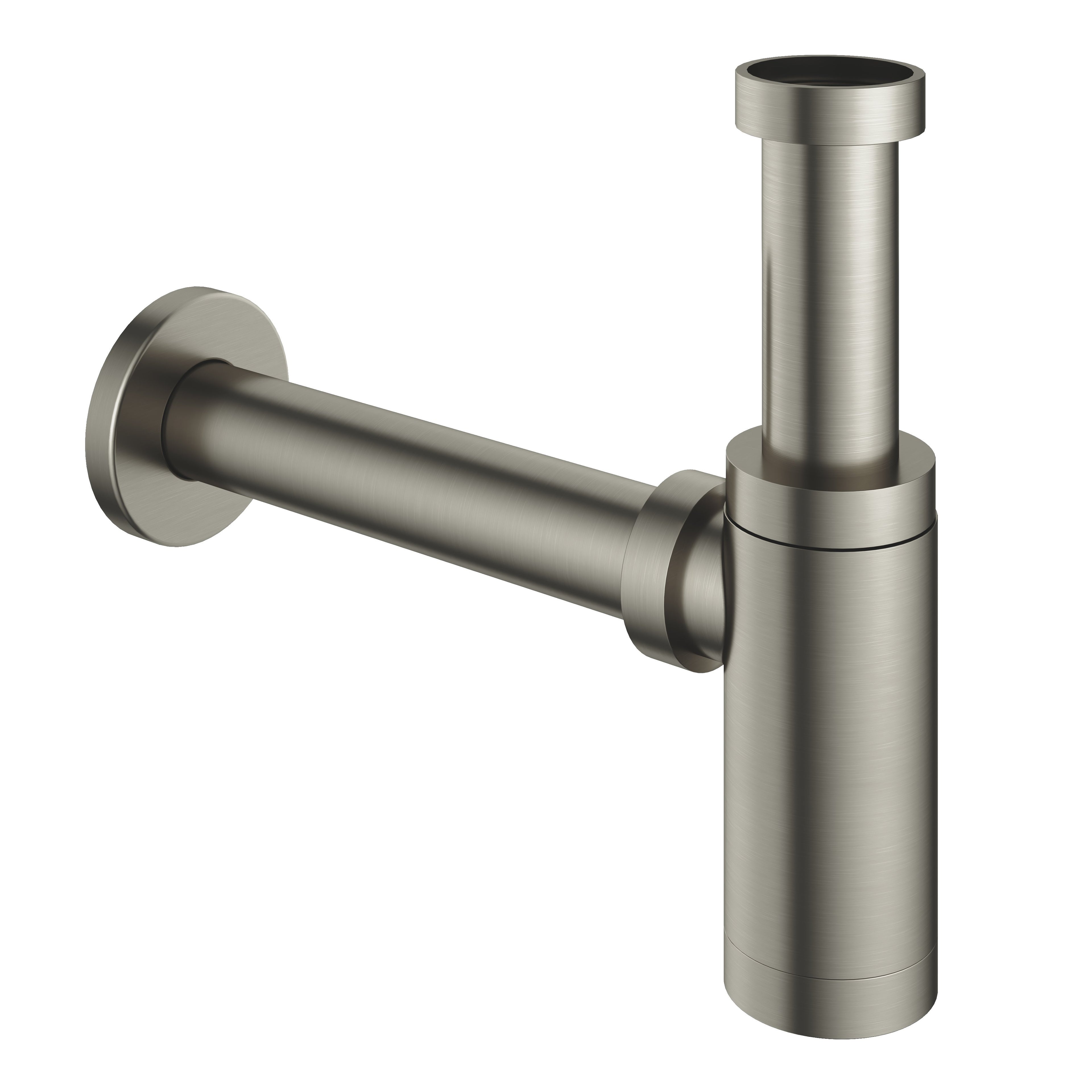 Hotbath Cobber P035 wastafelsifon - Geborsteld Nikkel