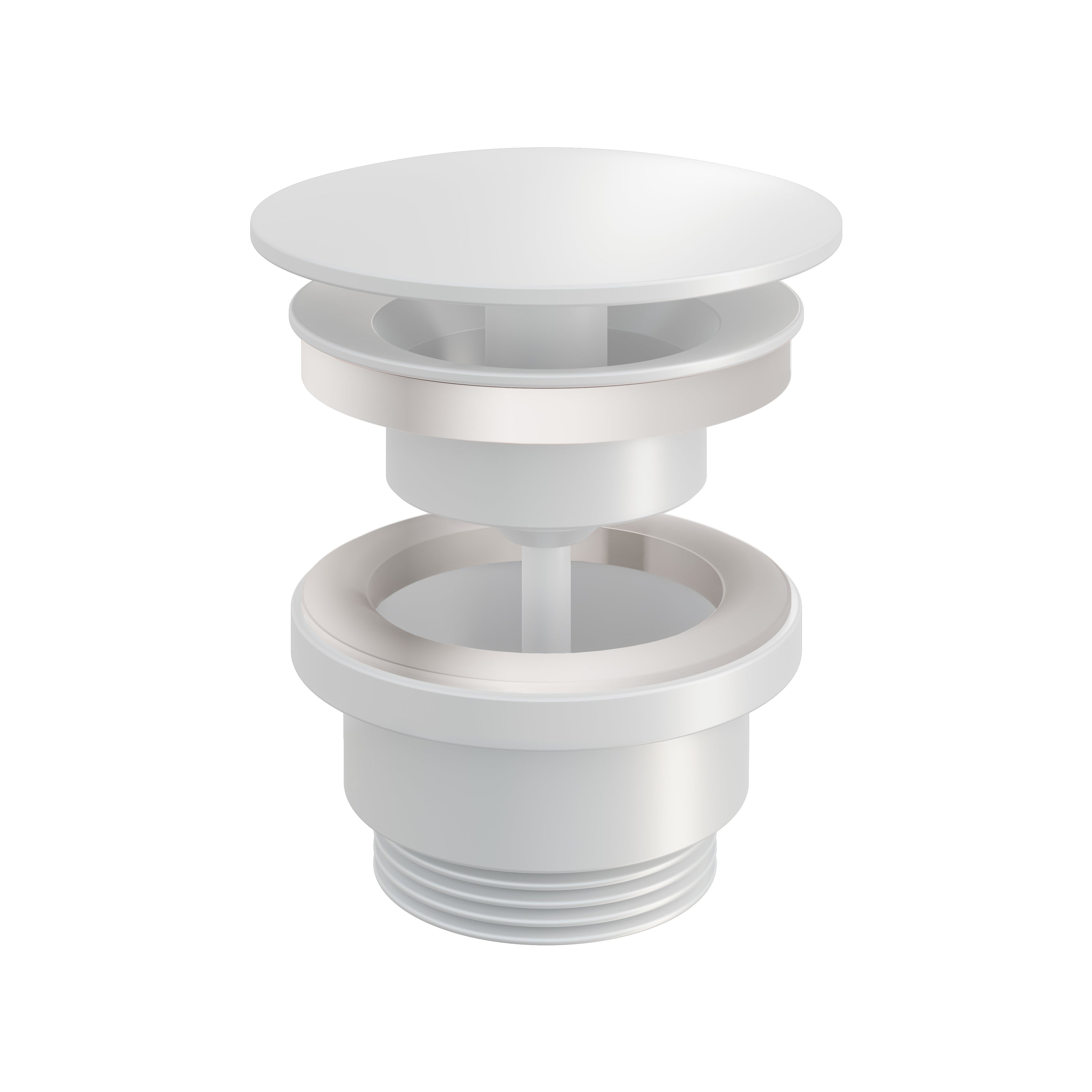 Hotbath Cobber P708 niet-afsluitbare plug - Mat Wit