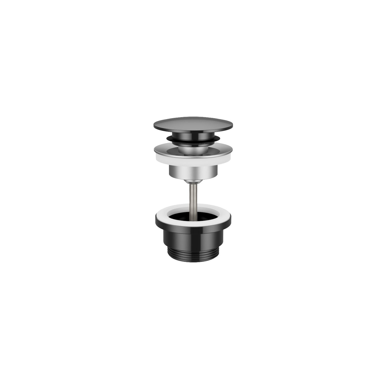 Hotbath Cobber P710 klikplug - Gepolijst Zwart PVD