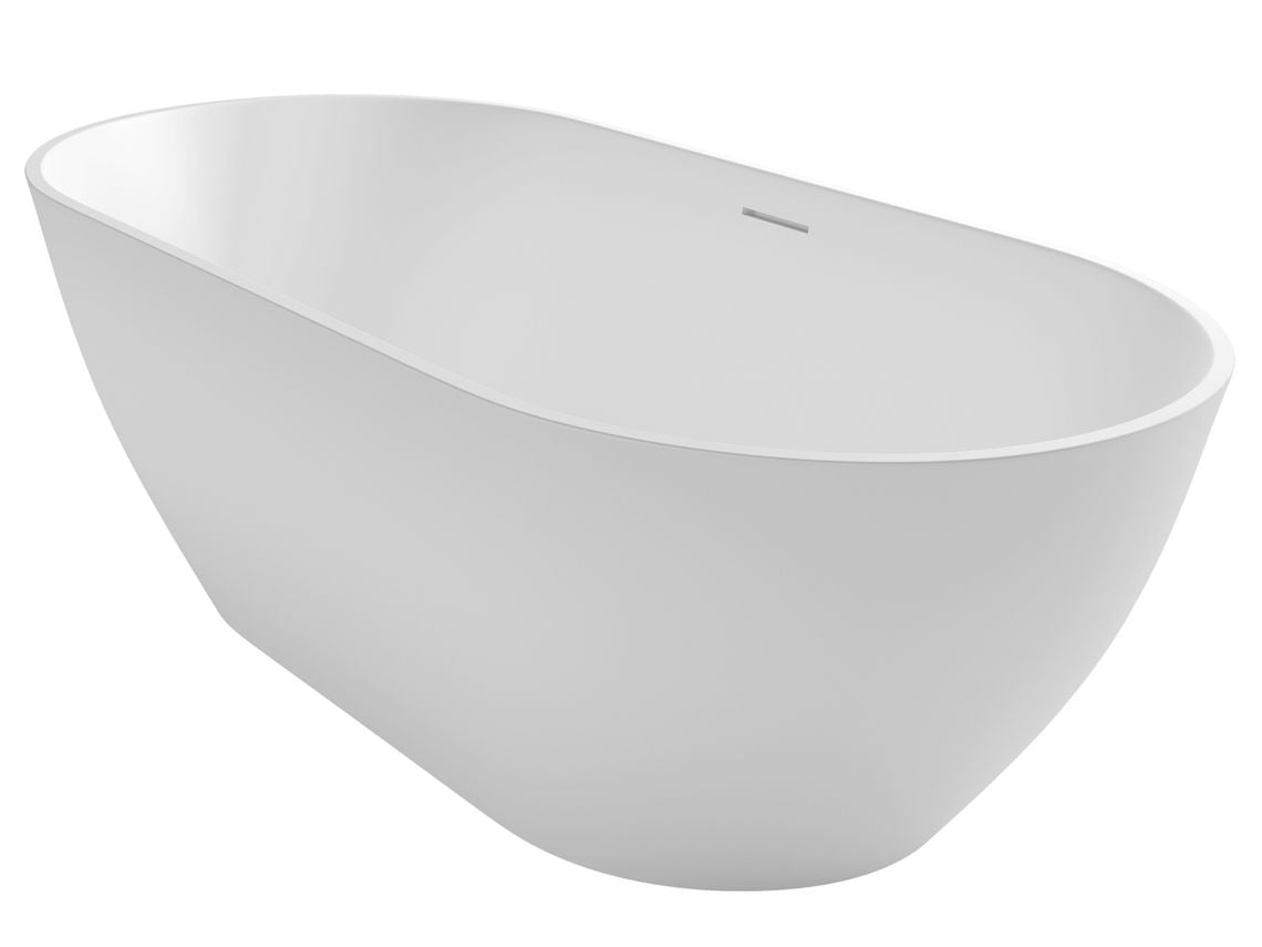 Riho Bilbao vrijstaand bad 150x75cm Solid Surface mat wit