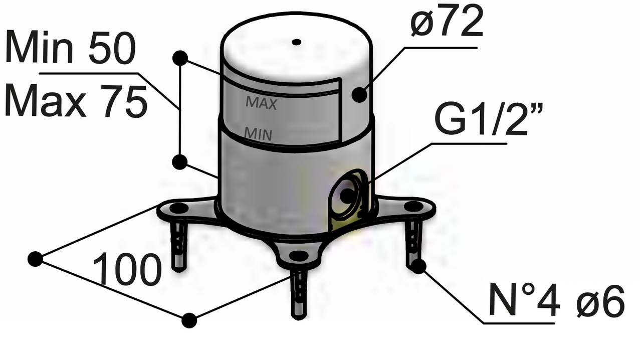 Hotbath HBCB177 inbouwdeel