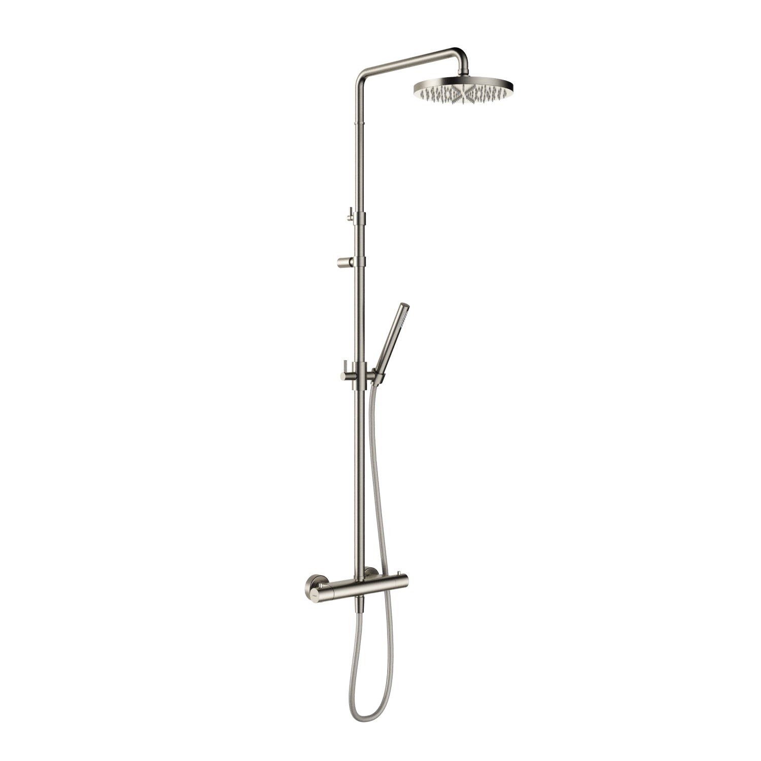 Hotbath Ace SDS11 thermostatische stortdoucheset - Geborsteld Nikkel