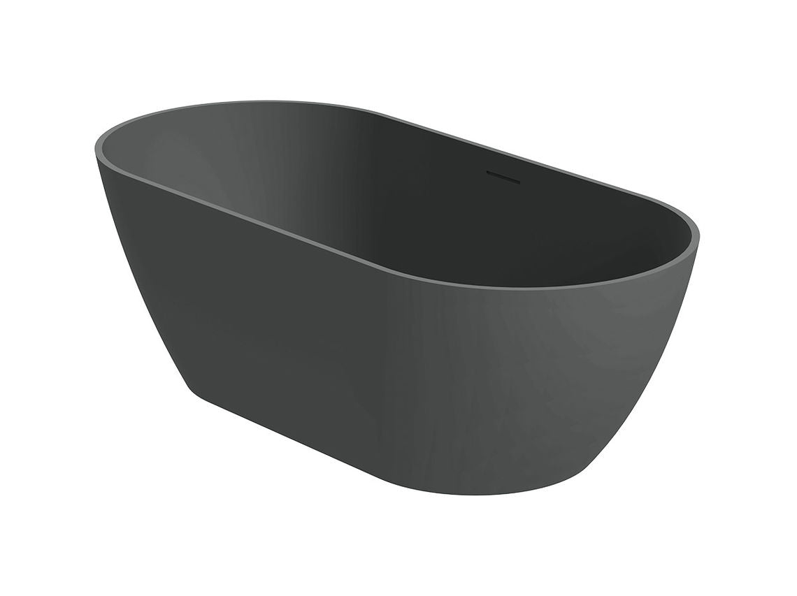 Riho Bilbao vrijstaand bad 170x80cm Solid Surface Anthracite Matt