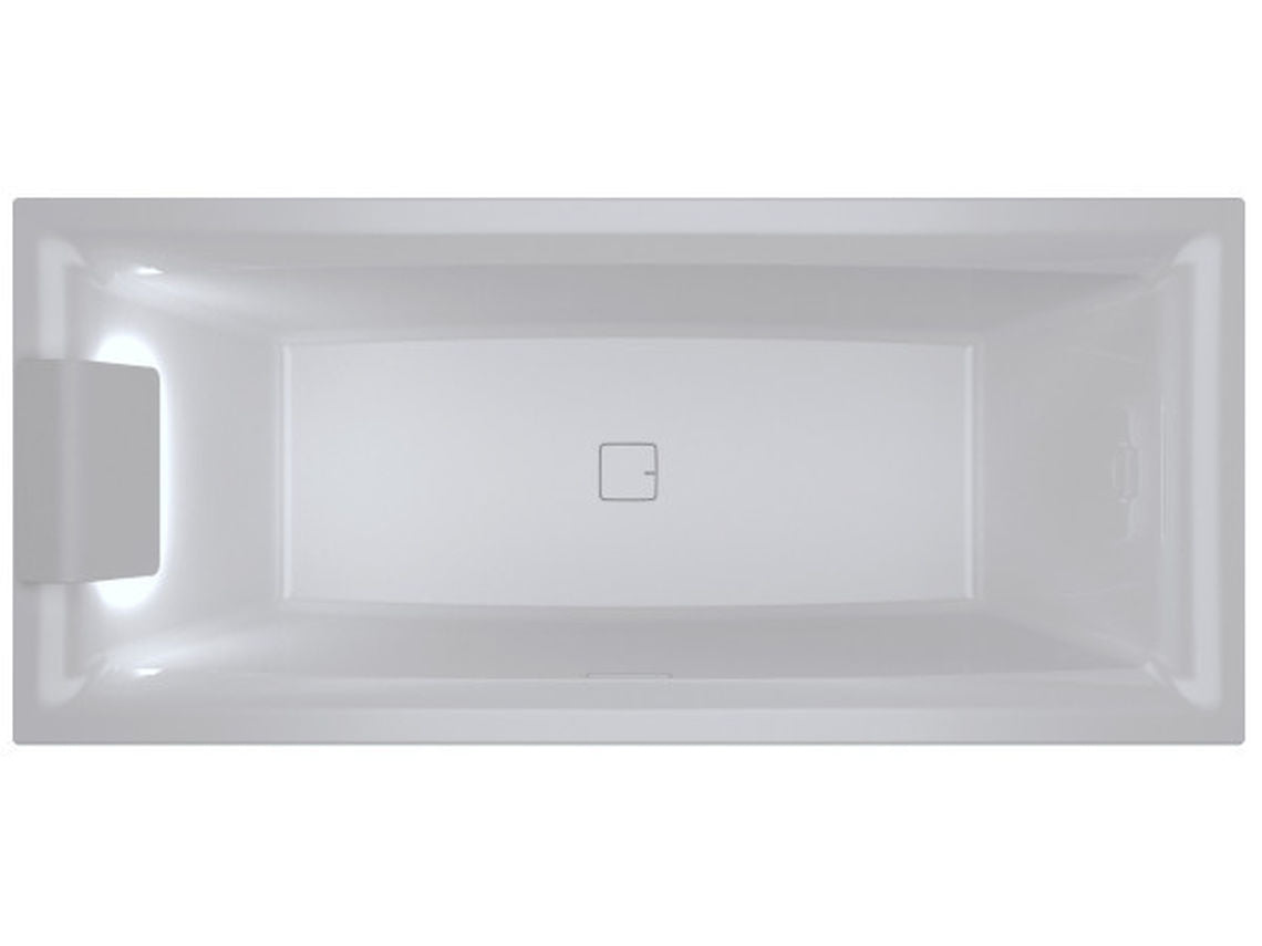 Riho Still Square inbouwbad 180x80cm acryl wit - LED kussen links