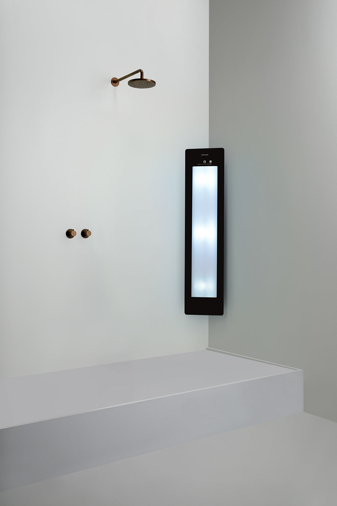 Sunshower Round Plus - Medium - Hoekmodel - Black