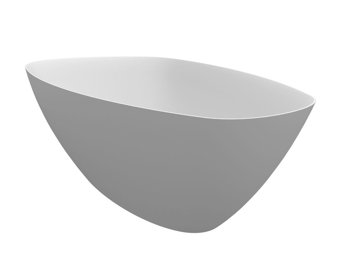 Riho Toledo vrijstaand bad 158x110cm Solid Surface mat wit